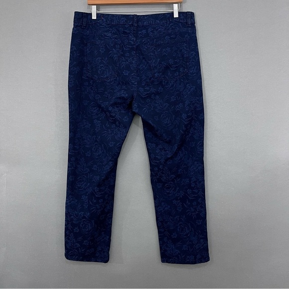 Talbots Blue Floral Heritage Denim Jeans - Picture 7 of 14